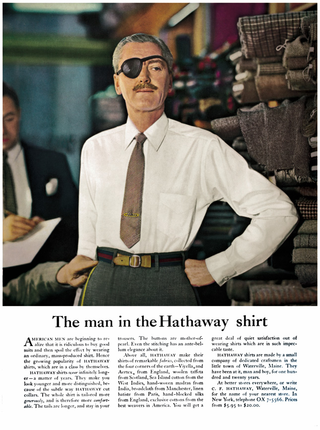 The man in the Hathaway shirt